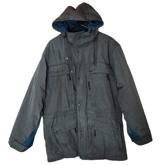 VTG. LL Bean Flannel Lined 2x Parka Chore Work Jacket Coat‎